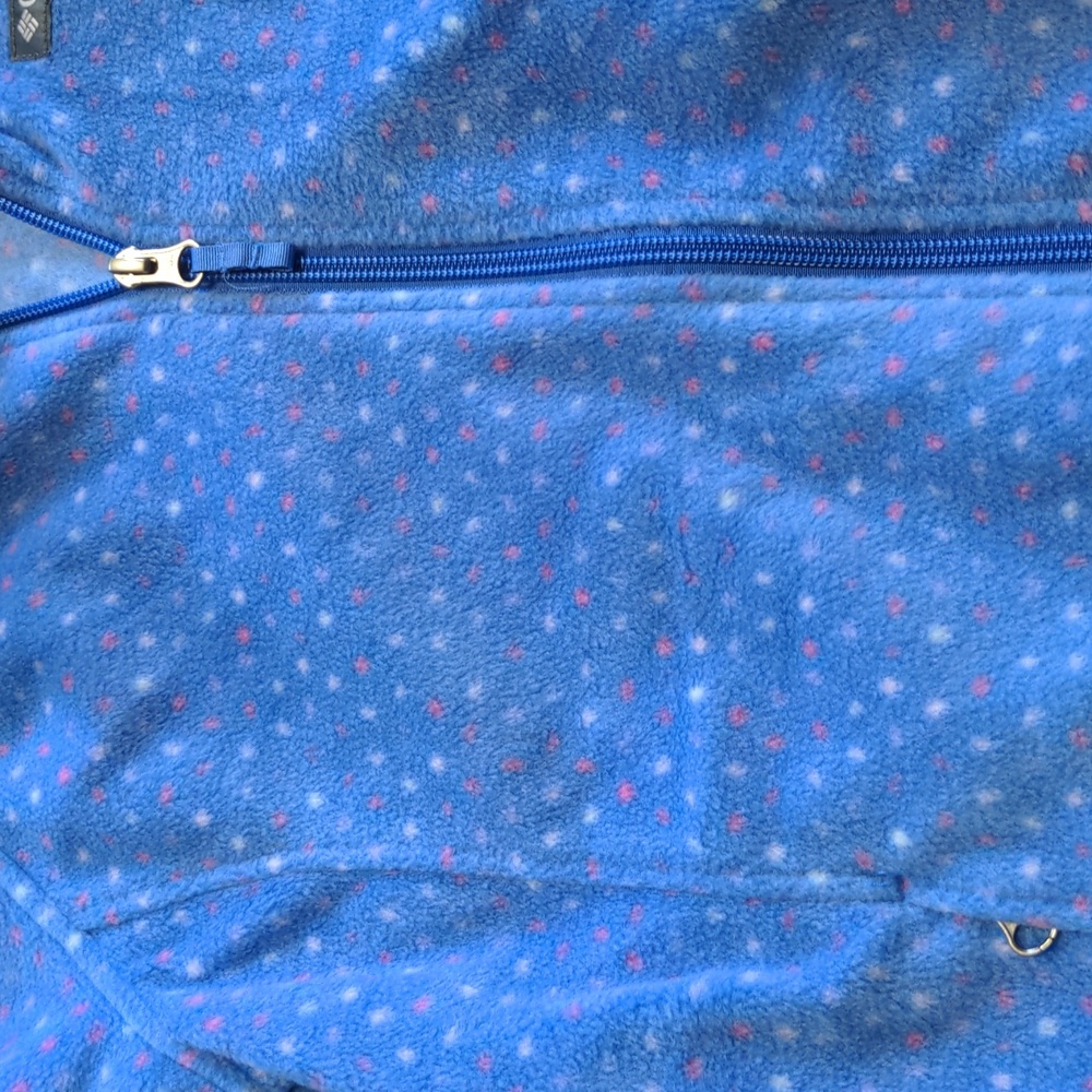 Polkadot Blue Girls Columbia Fleece
